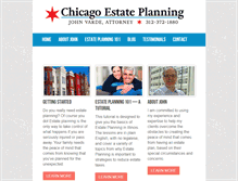 Tablet Screenshot of chicagoestateplanning.com